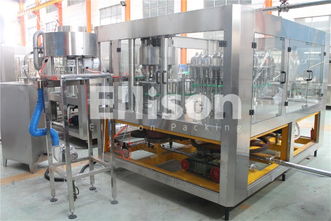 6000-8000pH Hot Water Juice Pulp Puree Filling Capping Sleeve Labeling Packing Machine