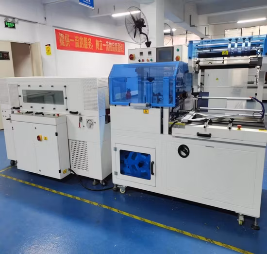 Automatic POF/PE Film L Type Shrink Tunnel Heat Shrink Shrinking Packing Packaging Wrapping Machine
