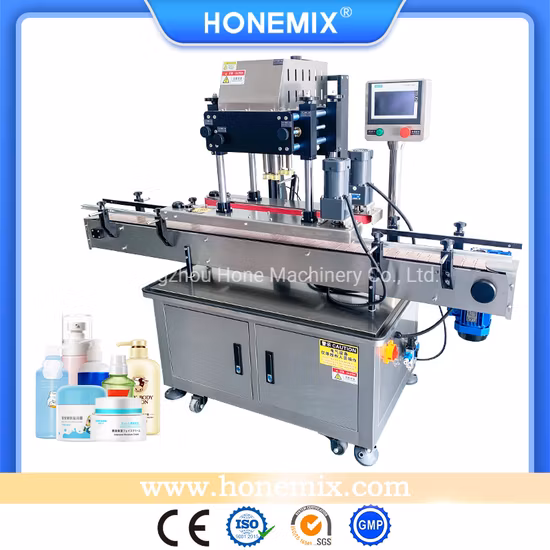 Hone Automatic High Speed Bottle Capping Machine Screw Cap Capper for Plastic Glass Bottle with Pump Head Trigger Dropper Flip Top Cap