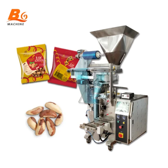 Gránulo vertical automático Snack Sal/Desecante/Semillas/Especias/Azúcar/Palomitas de maíz/Café/Nueces/Maní/Leguminosas/Bolsita de frutos secos Máquina de llenado de envasado de alimentos