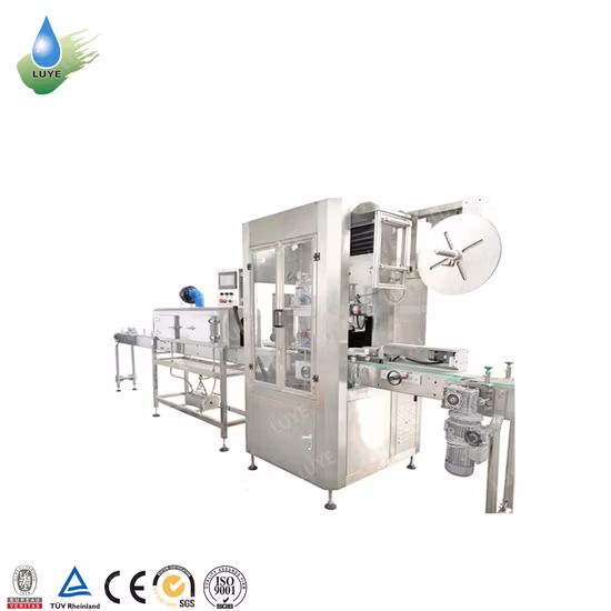 Máquina etiquetadora automática de manga retráctil de botella de alta velocidad