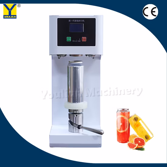 Yl-30 Cubierta de alta velocidad Soda Bebidas Refrescos Cerradora de aluminio Máquina de sellado de latas